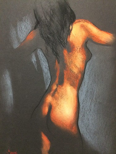 Original art drawing nude - art,
