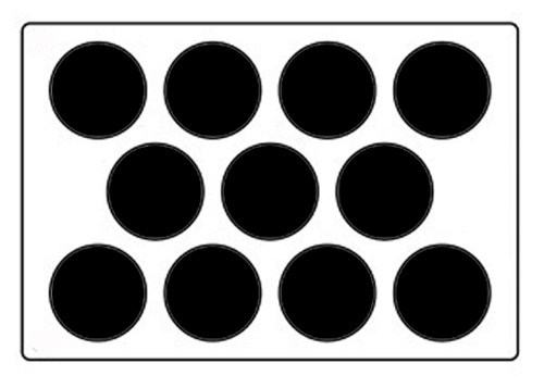 Tuile circles stencil size - tuile,