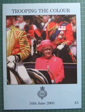Trooping the Colour programme 2001