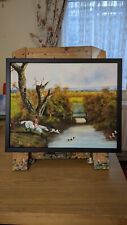 oil painting hunting scene