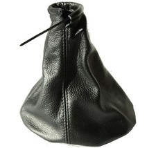 FITS VAUXHALL OPEL CORSA C 2000-2006 GEAR GAITER REAL LEAHER BLACK STITCHING