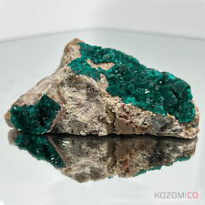 XL 215g Dioptase Crystal on Matrix - Vibrant Green - Rare Collector's Mineral