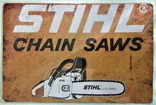 Stihl Chain Saw Tool Tin Sign