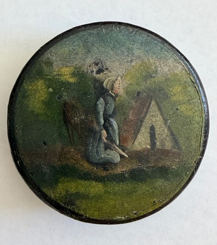 Antique paper mache - antique, tobacco
