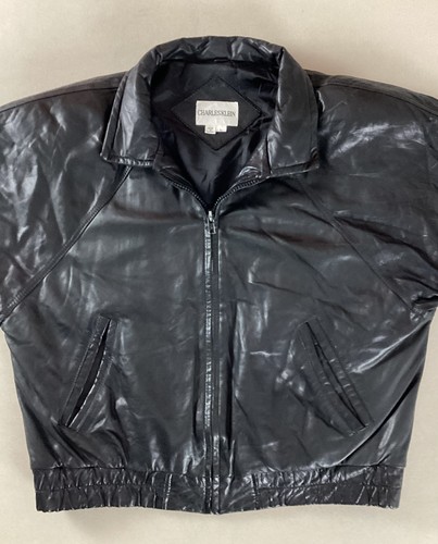 Vintage leather bomber jacket - vintage,