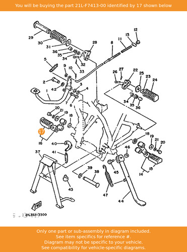 Yamaha cover footrest - yamaha,