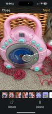 ELC Early Learning Centre Sing A Long Pink CD Player Karaoke With 2 Microphones