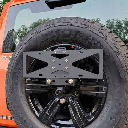 Spare tire license - spare, plate