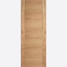 LPD Internal Carini Oak Pre Finished Long Light Clear Glazed Doors