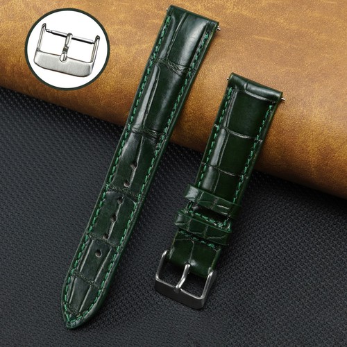 18mm genuine green crocodile - 18mm,