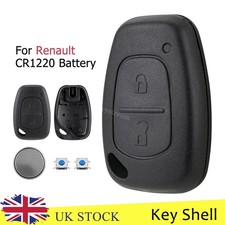 For Renault Trafic Kangoo Master Vauxhall Vivaro Key Fob Case 2 Button + Battery