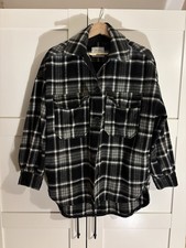 Bershka Plaid Black White