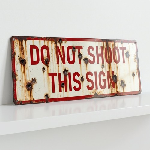 Not shoot this sign 28cm - not,