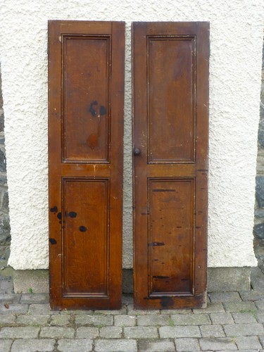 Rare antique pair scumbled - rare, of