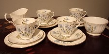 Rare Vintage Duchess, Blue Floral Coffee Set.Fine Bone China,England.