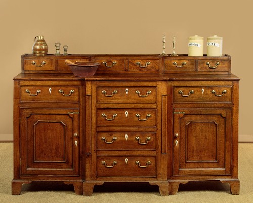 Antique oak welsh dresser - antique, base