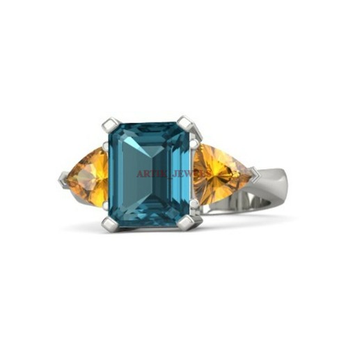 Natural london blue topaz - natural,