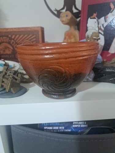 Vintage early redware glazed - vintage,