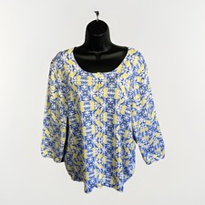Talbots Plus Floral Lemon