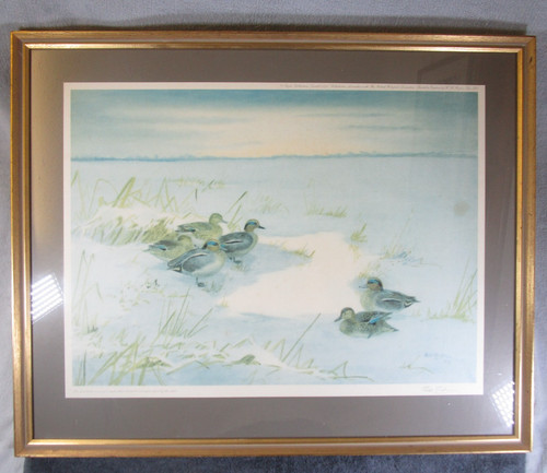 Lovely vintage framed signed - framed,