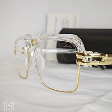 Cazal Half Frame Glasses Clear