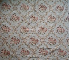 Two large Harlequin linen curtain fabric pieces, Kaladan pattern.