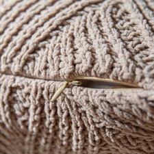 Pom Pom Cushion Cover Knitted