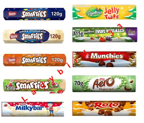 Giant tube smarties milky bar - giant,