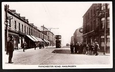 Haslingden near Rawtenstall. Manchester Road & Tram.