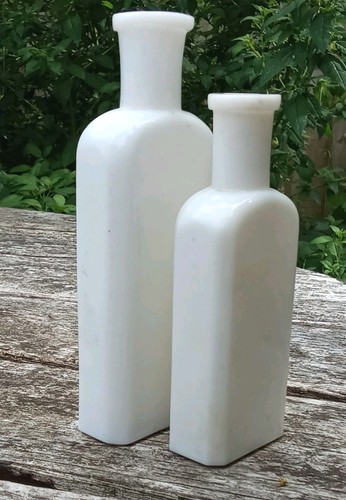 Antique white glass - x,