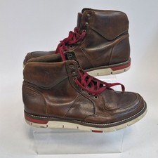 Bertie Men's Brown Leather Casual Chukka Boots Size 42