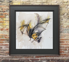 Flying Bat Painting Original