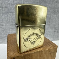 2002 BRASS "HARLEY DAVIDSON" ZIPPO LIGHTER, new flint - working order
