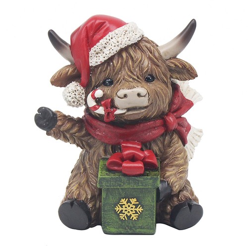 Highland cow with christmas - highland,