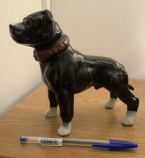 STAFFY Staffordshire Bull Terrier POTTERY Dog Excellent Condition Large Dog