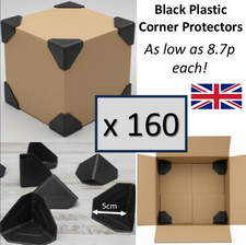 160 Plastic Corner Protectors for Boxes Shipping Packaging Box Edge Corner Guard