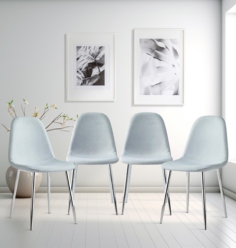 Dining chairs grey - chairs,, fabric