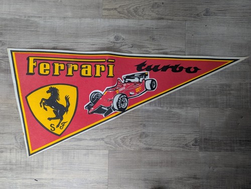 Vintage ferrari turbo pennant - ferrari,