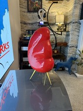 BLUEROOM MINIPOD. VINTAGE DESIGNER HIFI SPEAKER Red Scandyna