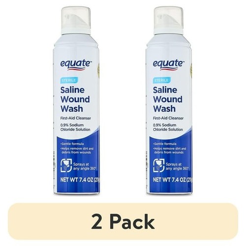 Equate sterile saline - (2, pack)