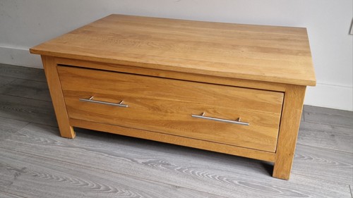 Solid oak coffee table tv - oak,