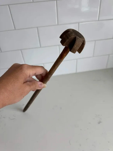 Wooden whisk beater butter - whisk, beater/butter
