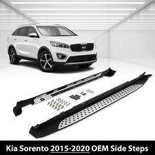 FOR KIA SORENTO 2015-20 NEW OEM STYLE SIDE STEPS RUNNING BOARDS FOOT RAILS PAIR 