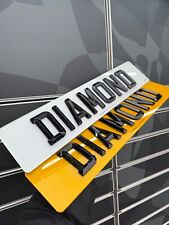 4D RETRO BEVEL DIAMOND NUMBER