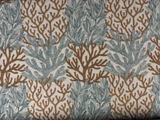 Seagrass Linen Fabric  TEAL  &