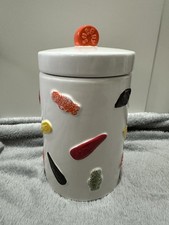 M&S Wine Gum And Jelly Babies Ceramic Sweetie Jar Retro Cookie Jar