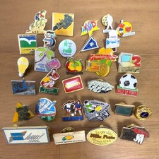 French Vintage Pin Badge Set