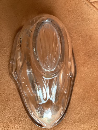 Vintage clear glass rabbit - clear,