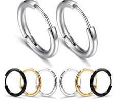 Titanium Steel Hoop Earrings