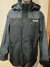 DEWALT Black&Blue Hooded Jacket Guaranteed Tough Workwear Full zip Size M BNWOT